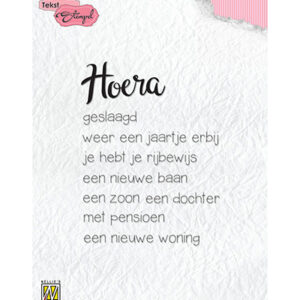 Clear stamps Hoera: diverse gelegenheden