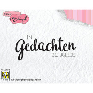 Clear stamps In gedachten bij jullie