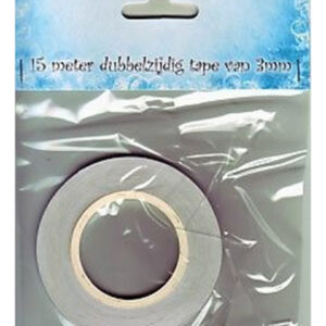 Tissue Tape Dubbelzijdig klevend 15 mtr x 3mm