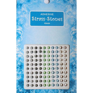 Adhesive Strass Stones 4mm, Ass. 3