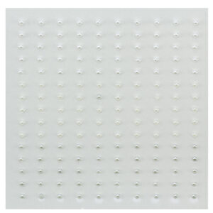 Adhesive half pearls 150 pcs 2mm 3 tinten wit