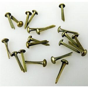 Floral Brads 3mm Old-gold