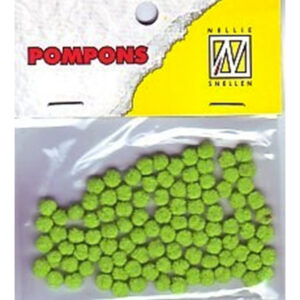 Mini pompoms 3mm Citroen 100 pcs