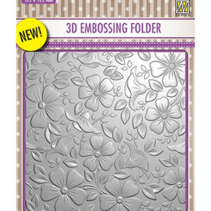 95017 - Nellie's Choice 3D Embossing Folders Flowers-3