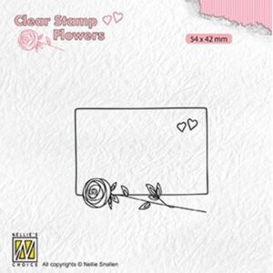 Clear stamps Flowers Frame with rose