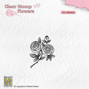 Clear stamps Flowers Rose twig