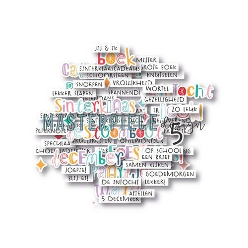 MP202143 Masterpiece design Sinterklaas Die-Cuts Text