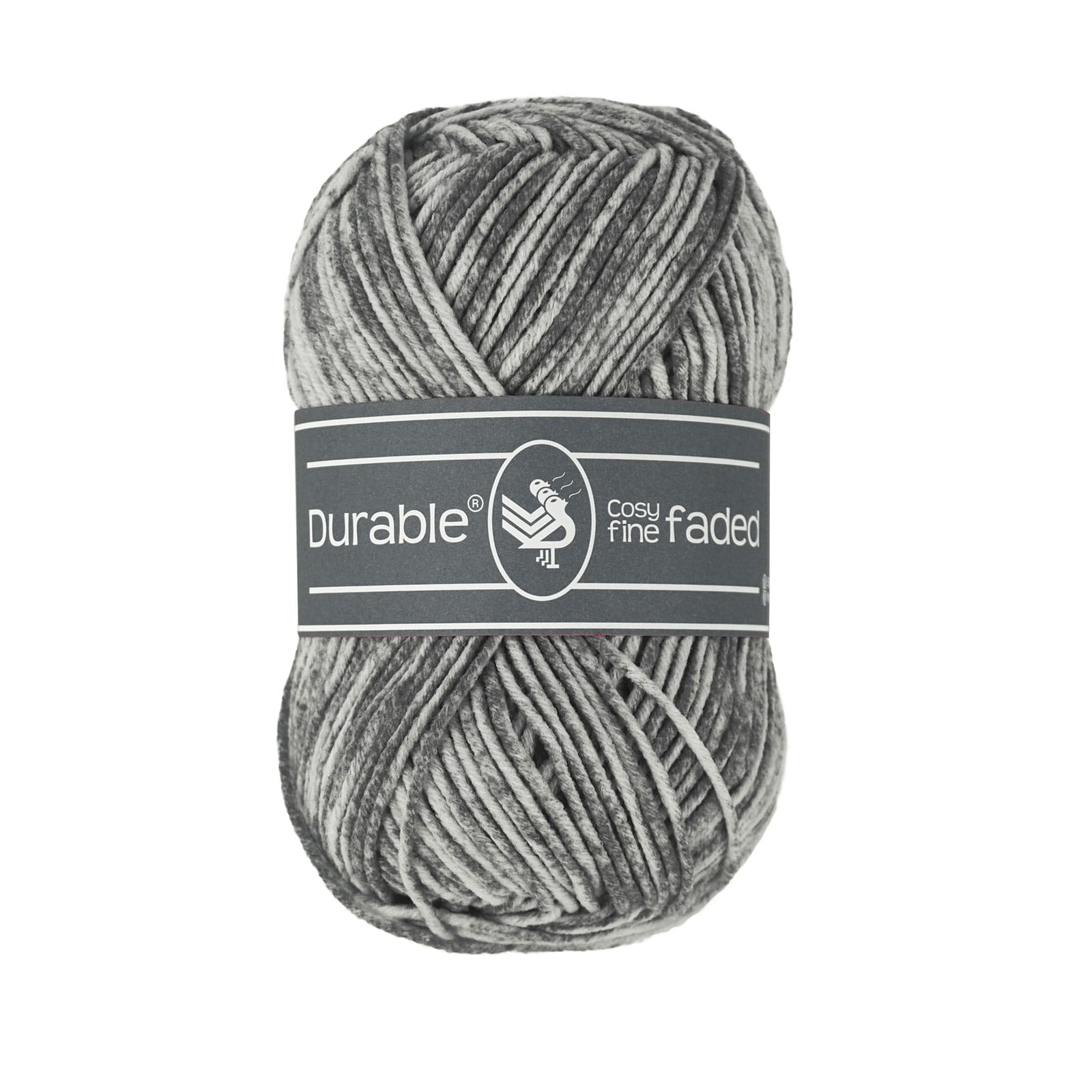 Durable Cosy Fine Faded bol 50 gram Charcoal
