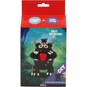 100617 Silk Clay Funny Friends monster zwart