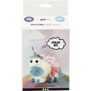 100751 Silk Clay Funny Friends unicorn blauw