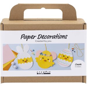 100758 Creativ Company Mini Hobbyset Decoraties van Papier Karton met decoratie