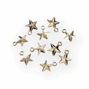 Bedeltje ster 14x17mm - prijs per stuk