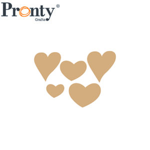 460483054 - Pronty Pronty MDF Hearts, set of 5
