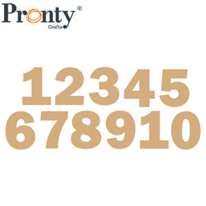 460483059 - Pronty Pronty MDF Numbers, 11 pcs.
