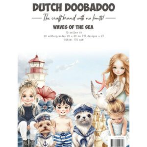 473005080 - Dutch DooBaDoo DDBD Collage papierset Waves of the Sea