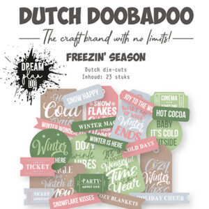 474007055 - Dutch DooBaDoo DDBD Die-cuts Freezin Season 23 pcs