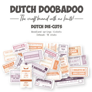 474007060 - Dutch DooBaDoo DDBD Die-cuts Tickets Woodland Springs