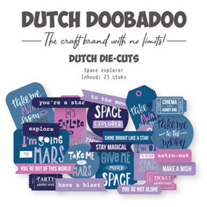 474007061 - Dutch DooBaDoo DDBD Die-cuts Space explorer