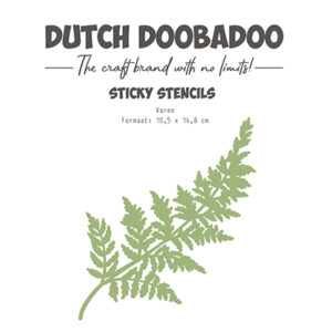 477927001 - Dutch DooBaDoo DDBD Dutch Sticker stencil A6 Fern