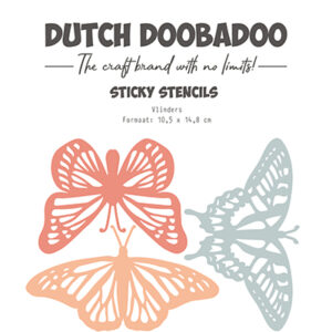 477927002 - Dutch DooBaDoo DDBD Dutch Sticker stencil A6 Butterfly