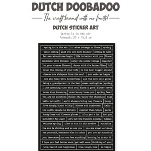 491200036 - Dutch DooBaDoo DDBD Dutch Sticker Happy Spring 2