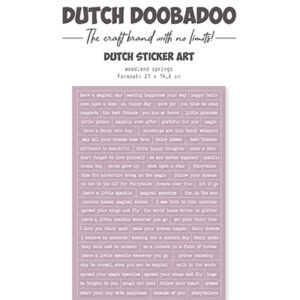 491200037 - Dutch DooBaDoo DDBD Dutch Sticker Art Woodland Springs