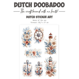 491201006 - Dutch DooBaDoo DDBD Transparante stickers Waves of the Sea