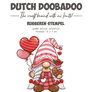 497004029 - Dutch DooBaDoo DDBD Rubber stamp Gnome Girl Love
