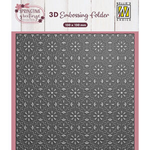 54141 - Nellie's Choice 3D Embossing Folder Easter Tiles