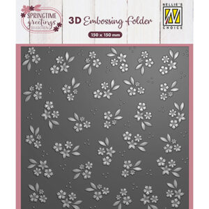 54143 - Nellie's Choice 3D Embossing Folder Spring Flowers
