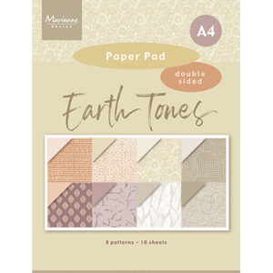 PK9204 - Marianne Design Paper Pad, Earth tones - A4