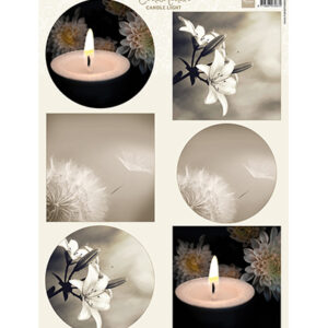 VK9625 - Marianne Design Knipvel A4, Condoleance - Candle light