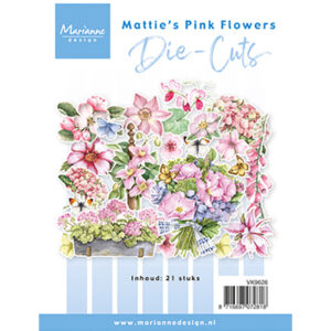 VK9626 - Marianne Design Die Cuts, Mattie's pink flowers