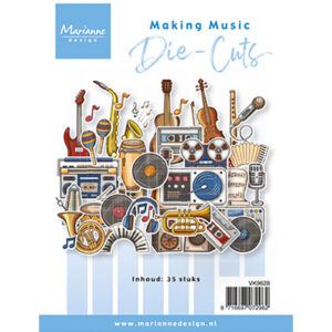 VK9628 - Marianne Design Die Cuts, Making music