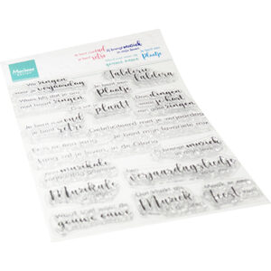 CS1173 - Marianne Design Clear Stamp, Falderie Faldera