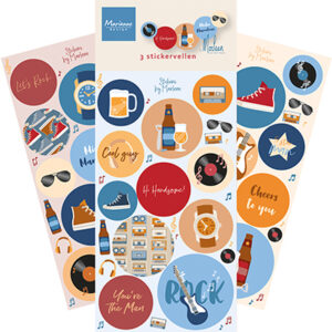 CA3205 - Marianne Design Stickers, Hi Handsome! by Marleen