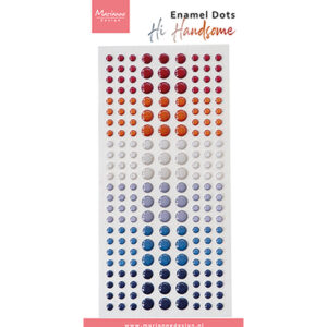 PL4538 - Marianne Design Enamel dots, Hi Handsome!