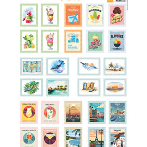 VK9633 - Marianne Design Knipvel A4, Stamps - Vacation time
