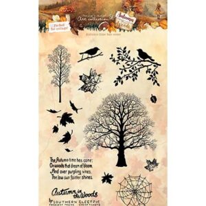 JMA-AW-STAMP875 - Jenine's JMA Clear Stamps Autumn-time has come Autumn In The Woods nr. 875