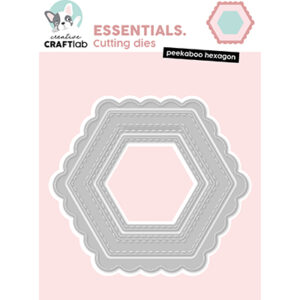 CCL-ES-CD1047 - CraftLab CCL Cutting Die Peekaboo hexagon Essentials nr. 1047
