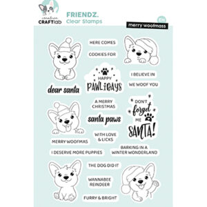 CCL-FR-STAMP874 - CraftLab CCL Clear stamps Merry woofmass Friendz nr. 874