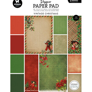 SL-ES-DPP372 - StudioLight SL Designer Paper Pad Vintage Christmas Essentials nr. 372