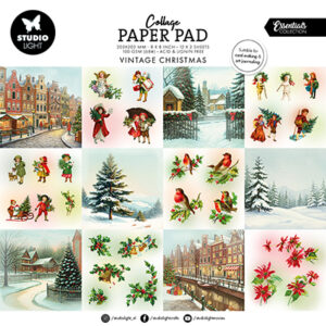 SL-ES-CPP374 - StudioLight SL Collage Paper Pad Vintage Christmas Essentials nr. 374
