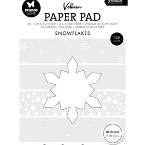 SL-ES-VPP329 - StudioLight SL Vellum Paper Pad Snowflakes Essentials nr. 329