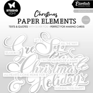 SL-ES-PE37 - StudioLight SL Paper Elements Silver Sentiments Classic Essentials nr. 37