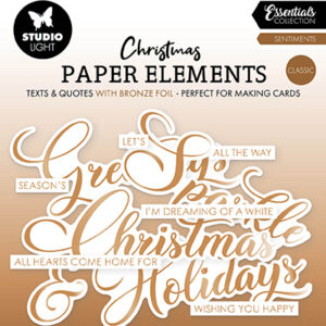 SL-ES-PE38 - StudioLight SL Paper Elements Bronze Sentiments Classic Essentials nr. 38