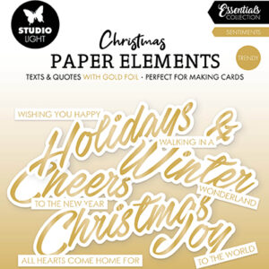 SL-ES-PE39 - StudioLight SL Paper Elements Gold Sentiments Trendy Essentials nr. 39