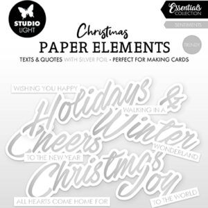 SL-ES-PE40 - StudioLight SL Paper Elements Silver Sentiments Trendy Essentials nr. 40