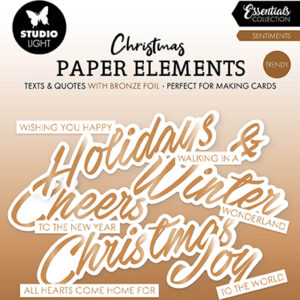 SL-ES-PE41 - StudioLight SL Paper Elements Bronze Sentiments Trendy Essentials nr. 41