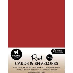 SL-CO-CE13 - StudioLight SL Cards & Envelopes Christmas Red Consumables nr. 13